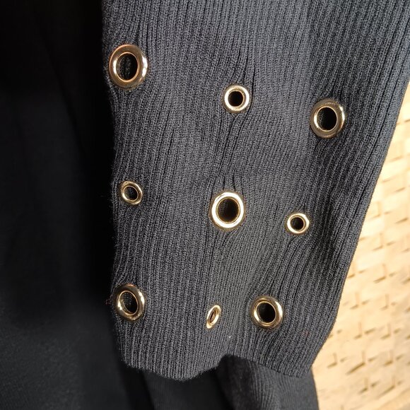 Chico's Grommet Scoop Neck Long Sleeve Sweater Rayon Blend Relaxed Batwing L 12 - Picture 11 of 12